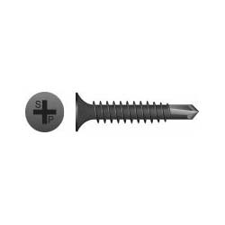 Intercorp #6 x 1" Phillips Bugle Head Type 2 Self-Drilling Screws, Phosphate - 10000 Qty