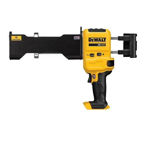 DeWalt DCE591D1 20V Battery Powered Cordless Caulk Gun Kit with Dual Cartridge Capability
