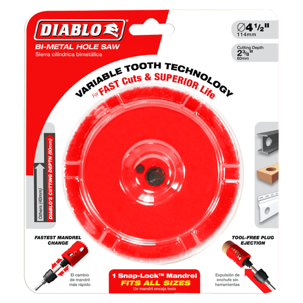 Diablo 4-1/4" Bi-Metal Hole Saw