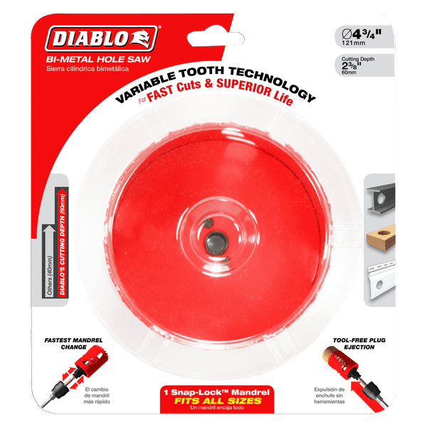 Diablo 4-1/2" Bi-Metal Hole Saw