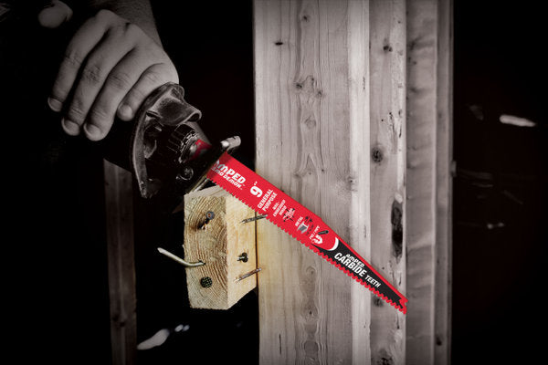 Diablo 6" x 6/9-TPI AMPED Demo Demon Carbide Teeth Reciprocating Saw Blades for General Purpose Cuts - 3/Pack