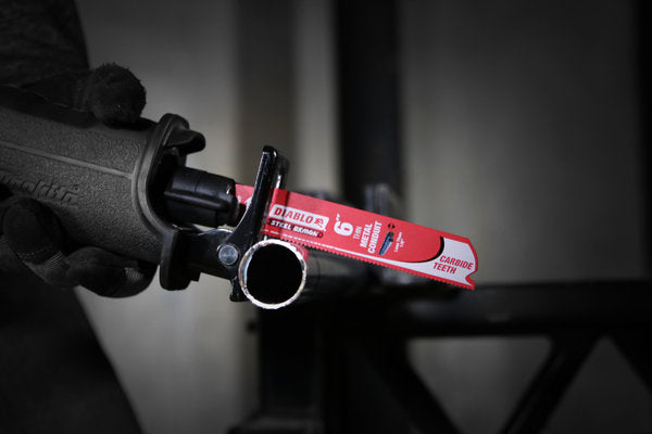 Diablo 6" x 12-TPI Steel Demon Carbide Teeth Reciprocating Saw Blades for Thin Metal Conduit - 3/Pack