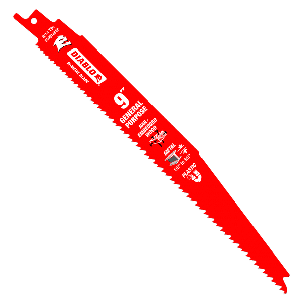 Diablo 9" x 8/14-TPI Bi-Metal Reciprocating Saw Blade- 50% off