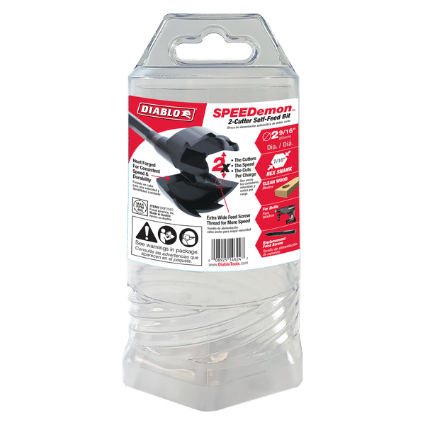 Diablo 2-9/16" SPEEDemon 2-Cutter Self Feed Bit