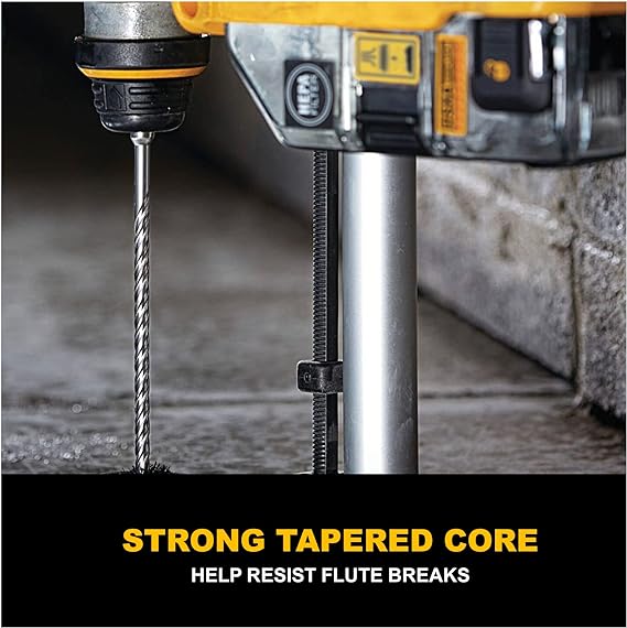 DeWalt 3/16" x 4-1/2" x 6-1/2" Rock Carbide SDS+ Hammer Bit - 25 Qty