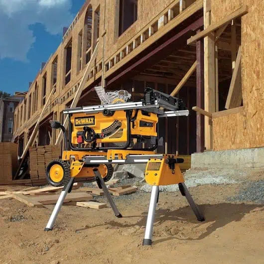DeWalt Rolling Table Saw Stand with Quick-Connect Stand Brackets