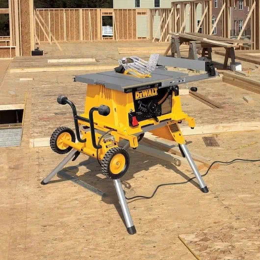 DeWalt 33 lbs Rolling Table Saw Stand with Quick-Connect Stand Brackets