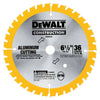 DeWalt 6-1/2" Metal Cutting 36-T Aluminum Circular Saw Blade