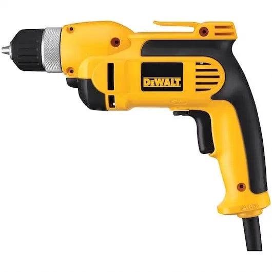 DeWalt DWD110K VSR 3/8" Pistol Grip Drill with Keyless Chuck Kit