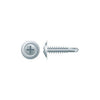Intercorp #8-18 x 1-1/4" Phillips Oval Head Sems Self-Drilling Screws with Finishing Washer, Zinc Plated - 5000 Qty