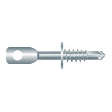 Intercorp 1/4" x 3" Acoustical Sharp Point Eye Lag Screws, Zinc - 1000 Qty