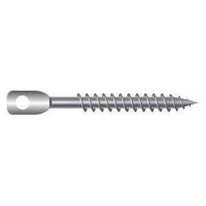 Intercorp 1/4" x 4" Acoustical Sharp Point Eye Lag Screws, Plain - 1000 Qty