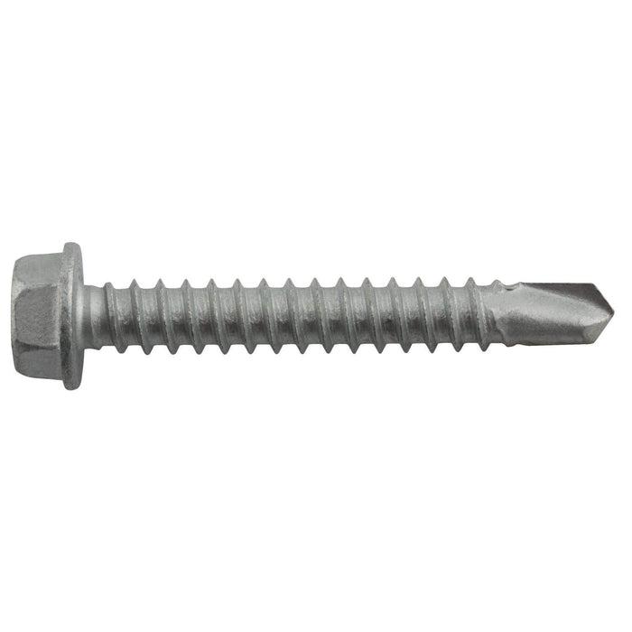 50% off Elco #12-14 x 1-1/2 inch Alumi-Flex self-drilling screws with hex washer head, #3 point, stainless steel, Stalgard GB coating

