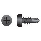 Intercorp #6 x 7/16" Phillips Pan Head Framing Type 2 Self-Drilling Screws, Phosphate - 10000 Qty
