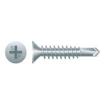 Intercorp #8 x 1/2" Phillips Flat Head Type 2 Self-Drilling Screws, Zinc-Plated - 10000 Qty