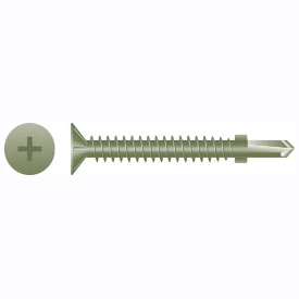 Intercorp #8 x 1-1/4" Phillips Flat Head Nibs and Wings Fiber Board Self Drilling Screws, Ruspert Coating - 5000 Qty