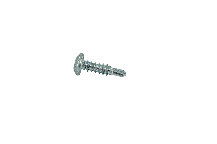 Muro #10 X 3/4" Fine Thread Self Drilling Screw, Pan Head, Square Drive, Self Drilling Screw Tip, Bright Zinc - 3000 Pcs