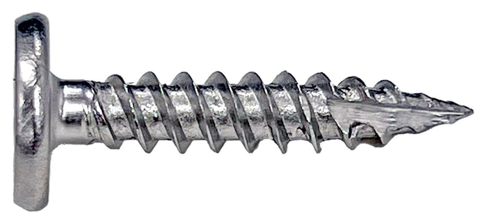 Daggerz™ Lo Pro 10" x 2" Square/Phillips Pan Head Type 17 Clip Screws, 302 Stainless Steel - 2000 Qty