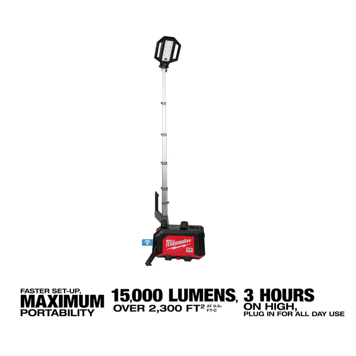 Milwaukee MX FUEL ROCKET 20" Dual Power Compact Tower Light