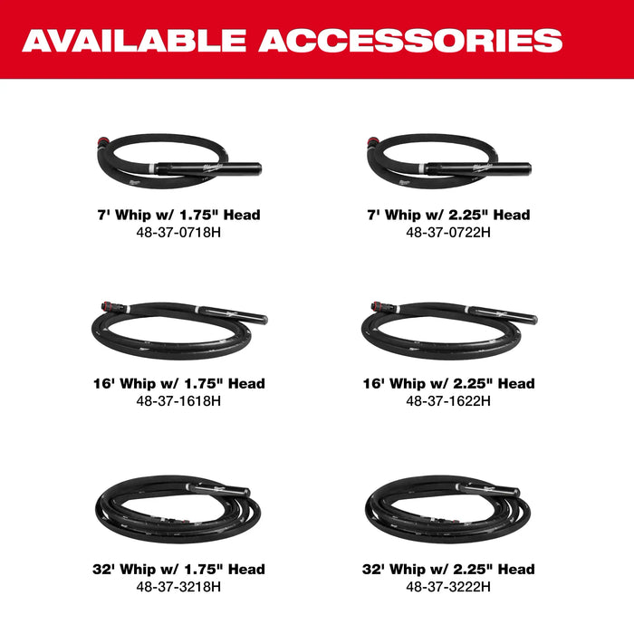 Milwaukee MX FUEL 17.2" High Cycle Concrete Vibrator Kit