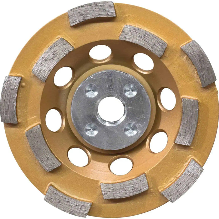 4-1/2" Low-Vibration Diamond Cup Wheel, Double Row