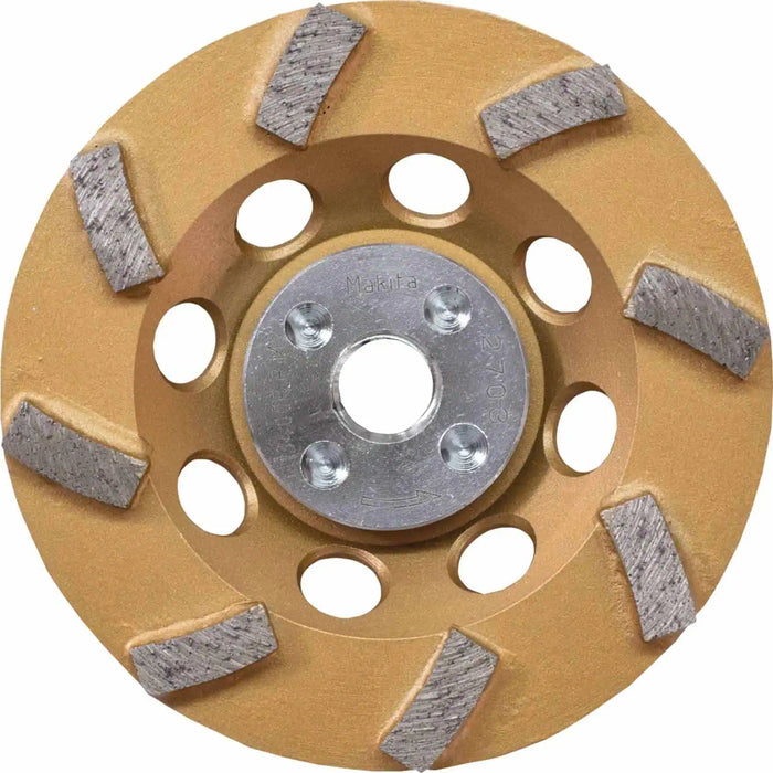 4-1/2" Low-Vibration Diamond Cup Wheel, 8 Segment Turbo