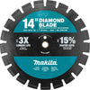 Makita 14" Segmented Rim Dual Purpose Diamond Blade