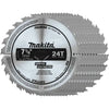 Makita 7-1/4" Carbide-Tipped 24-T Circular Saw Blade - 10/Pack