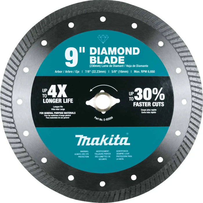 Makita 9" Turbo Rim Diamond Blade