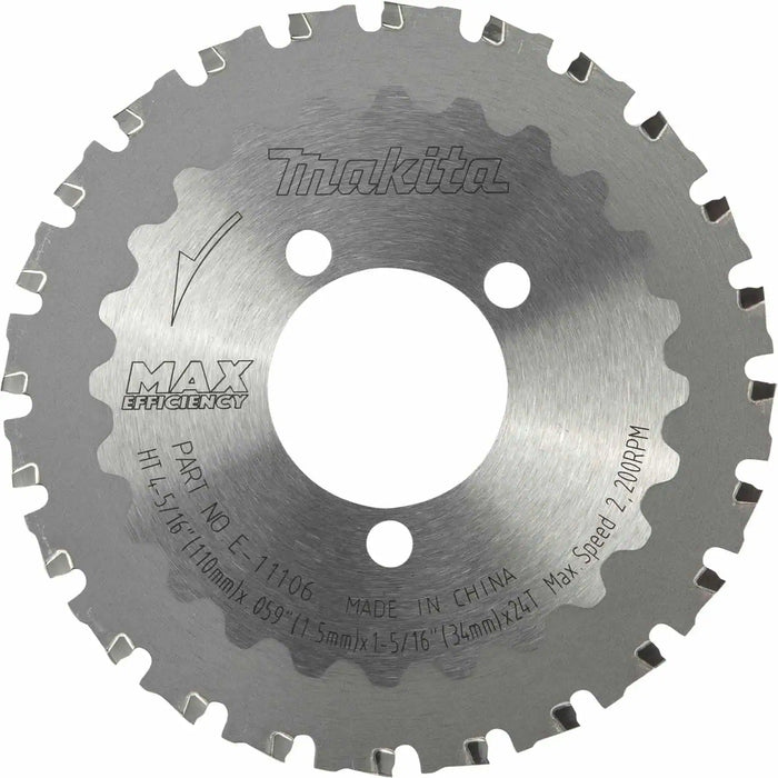 Makita 4-5/16" Max Efficiency CERMET-Tipped 24-T Cutter Blade
