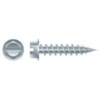 Intercorp #8 x 1" Slotted Indented Hex Washer Head Self-Piercing Screws, 1/4" AF, Zinc Plated - 8000 Qty