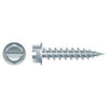 Intercorp #8 x 3" Slotted Indented Hex Washer Head Self-Piercing Screws, 1/4" AF, Zinc Plated - 1500 Qty