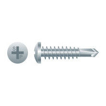 Intercorp #8 x 1/2" Phillips Pan Head Type 2 Self-Drilling Screws, Zinc Plated - 10000 Qty