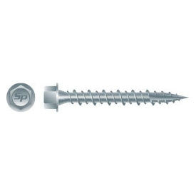 Intercorp #10-14 x 1" PoleGripper Unslotted Indented Hi-Hex Washer Head Roofing Screws with Shoulder, Strong-Shield Coated - 5000 Qty
