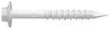 Dagger-Con 1/4" x 2-1/4" Quick-Con White Hex Flange Concrete Screws - 1000 Qty
