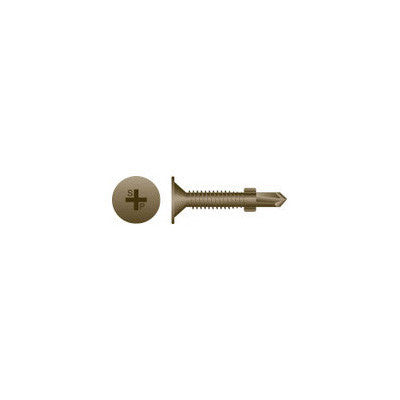 Intercorp #10-24 x 1-7/16" Phillips Wafer Head Self-Drilling Screws with Wings, WAR - 4000 Qty