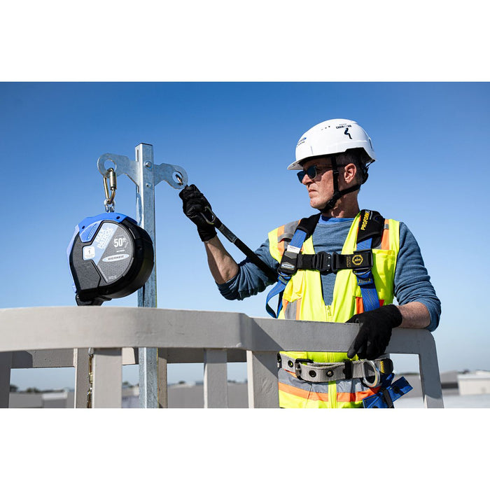 Werner 50 ft Max Patrol Self-Retracting Lifeline, Galvanized Cable