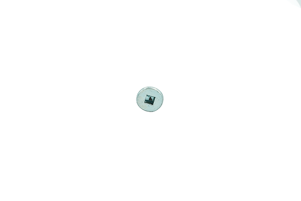 Muro M6 X 55 Mm (#14 X 2") Self Tapping Thread Screw, #3 Square Drive, Self Drilling Screw Tip, Bright Zinc Coating - 1200 Pcs