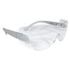Radians Sheath™ OTG  Silver Frame Safety Eyewear, Clear Lens