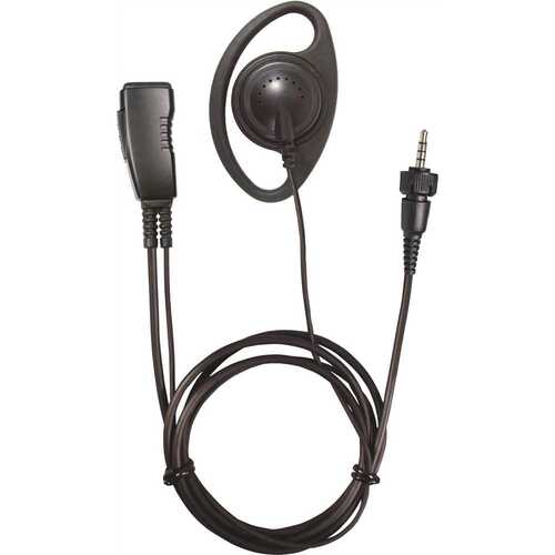 Kenwood Single-Pin Earpiece Headset Microphone with In-Line PTT