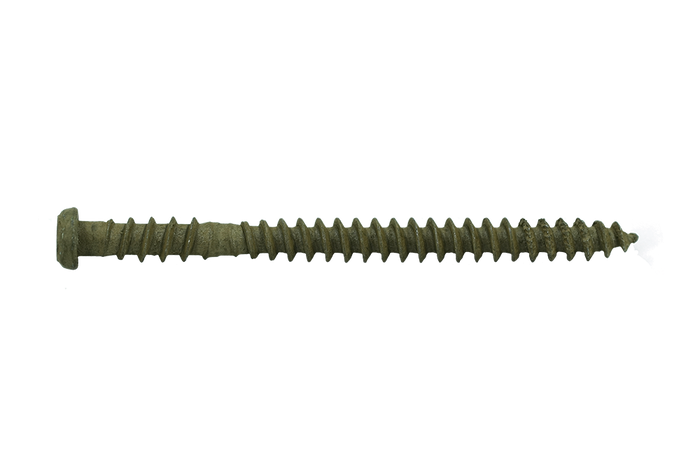 Muro #10 x 2-1/2" Coarse Thread Screw, Trim Head, Torx 20 Drive, Sharp Point Screw Tip, Ceramic Coating, Tan Coil - 900 Pcs