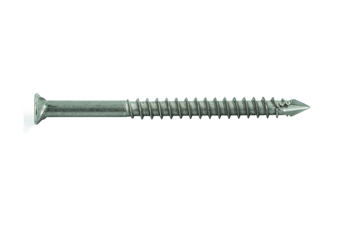 Muro #10 x 2-1/2" Coarse Thread Exotic Hardwood Screw ,Flat Head, Sharp Arrow Point Screw Tip, Torx 20 Drive, 305 Stainless Steel - 900 Pcs