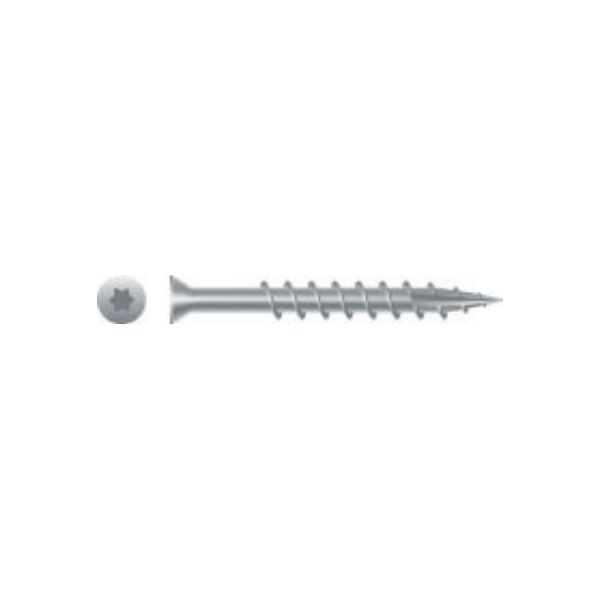 Intercorp #7 x 2-1/4" Star Trim Head Coarse Thread Type 17 Wood Screws, 305 Stainless Steel - 3000 Qty