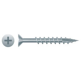 Intercorp #9 x 3" Phillips Flat Head Nibs Particle Type 17 Board Screws, Zinc - 2000 Qty