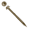 Intercorp 1/4" x 4" Unslotted Hex Washer Head Type 17 Timber Screws, Knurl, WAR - 500 Qty
