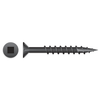 Intercorp #8 x 1-1/2" Square Drive Flat Head Nibs Type 17 Particle Board Screws, Black Oxide - 6000 Qty