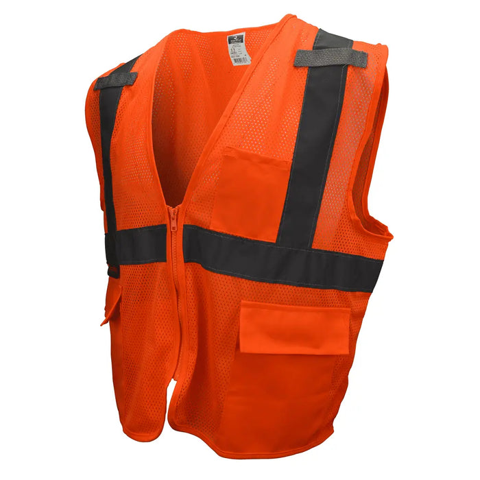 50% off Radians SV27 multipurpose surveyor safety vest, Type R Class 2, orange, size large
