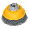 DeWalt 3" x 5/8"-11" Crimped Wire Cup Brush