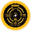 DeWalt 10" Crosscutting 80-T Circular Saw Blade - Fine
