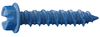 Dagger-Con 3/16" x 1-1/4" Hex Washer Head Blue Concrete Screws - 4000 Qty